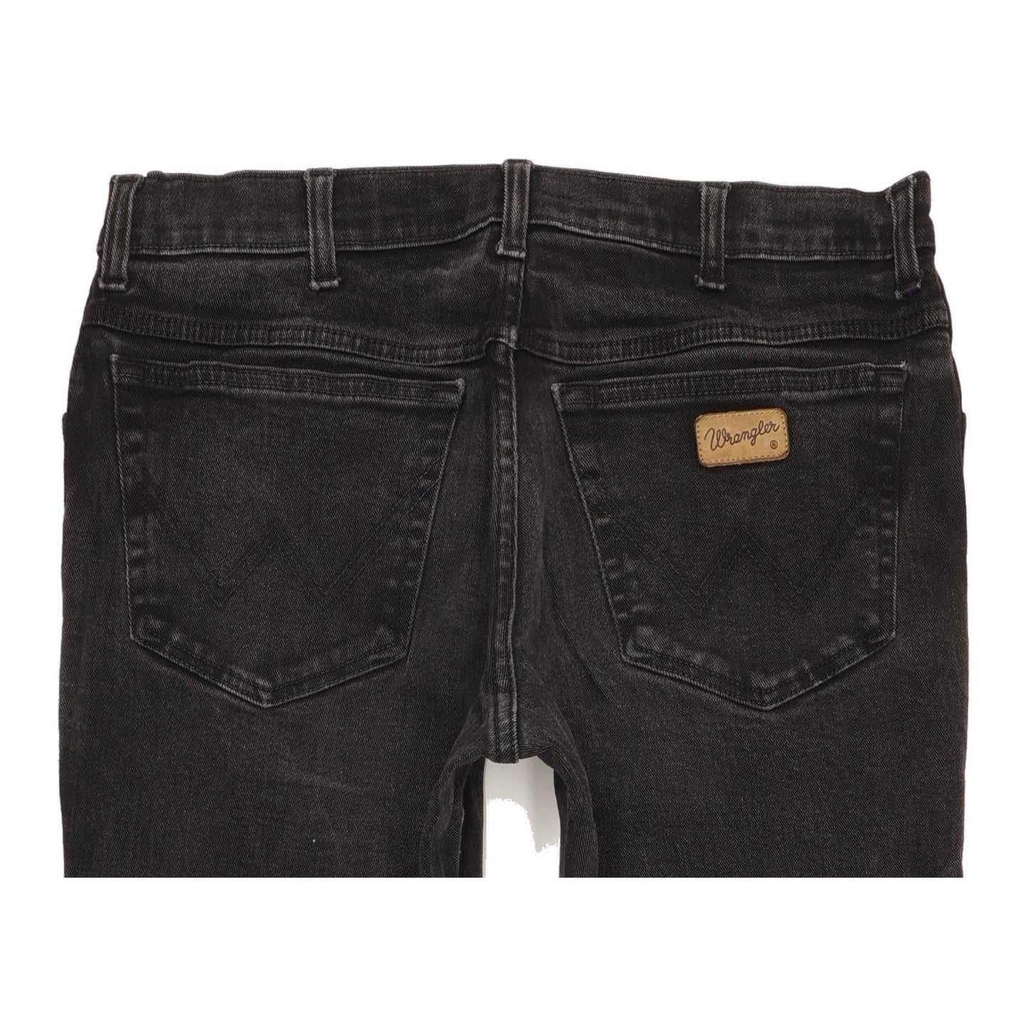 Wrangler Texas Men Black Straight Regular Stretch Jeans W34 L29 (106213)