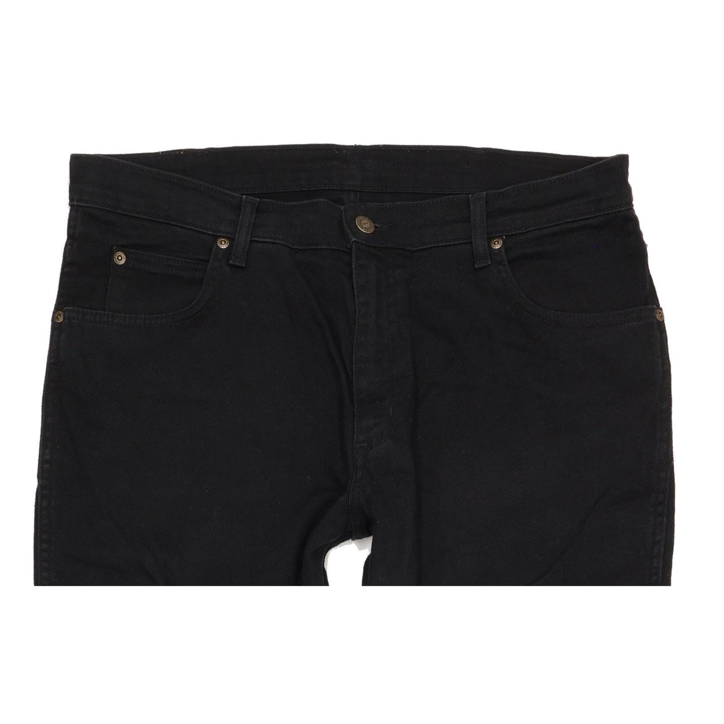 Wrangler Durable Quality Men Black Straight Regular Stretch Jeans W36 L30 (106214)