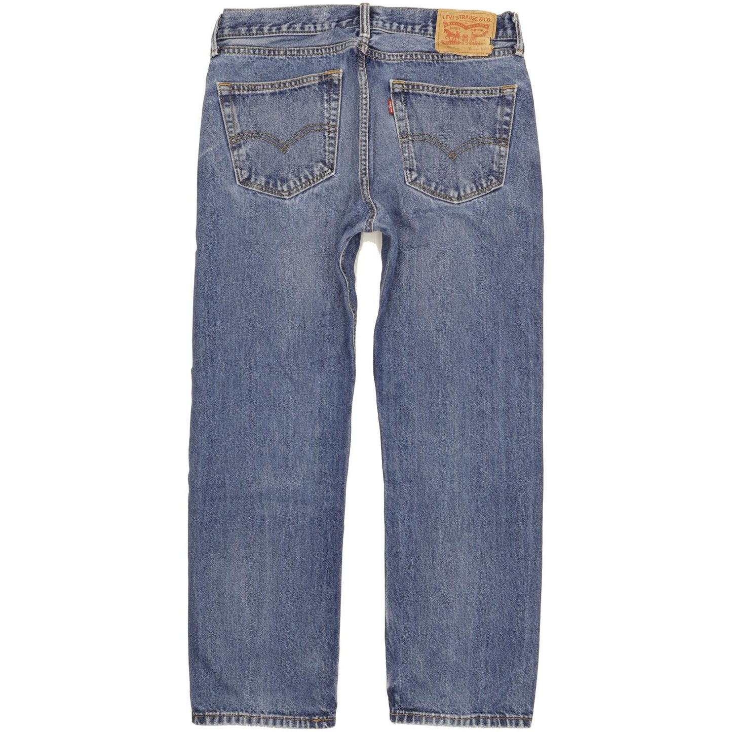 Levi's 505 Men Blue Straight Regular Stretch Jeans W33 L28 (106217)