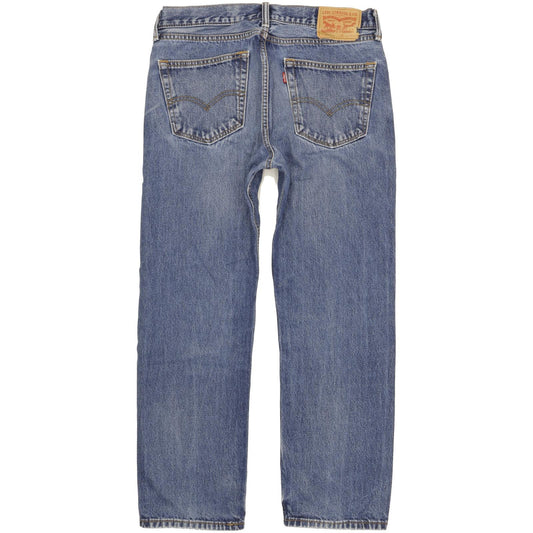 Levi's 505 Men Blue Straight Regular Stretch Jeans W33 L28 (106217)