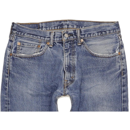 Levi's 505 Men Blue Straight Regular Stretch Jeans W33 L28 (106217)
