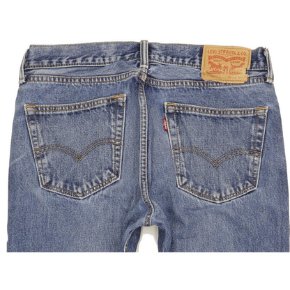 Levi's 505 Men Blue Straight Regular Stretch Jeans W33 L28 (106217)