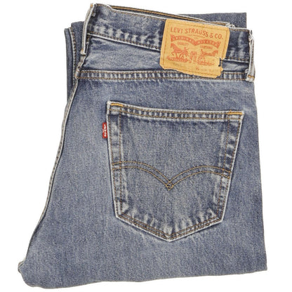Levi's 505 Men Blue Straight Regular Stretch Jeans W33 L28 (106217)