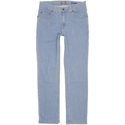 Pioneer Ron Men Blue Straight Slim Stretch Jeans W33 L32 (106218)