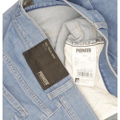 Pioneer Ron Men Blue Straight Slim Stretch Jeans W33 L32 (106218)