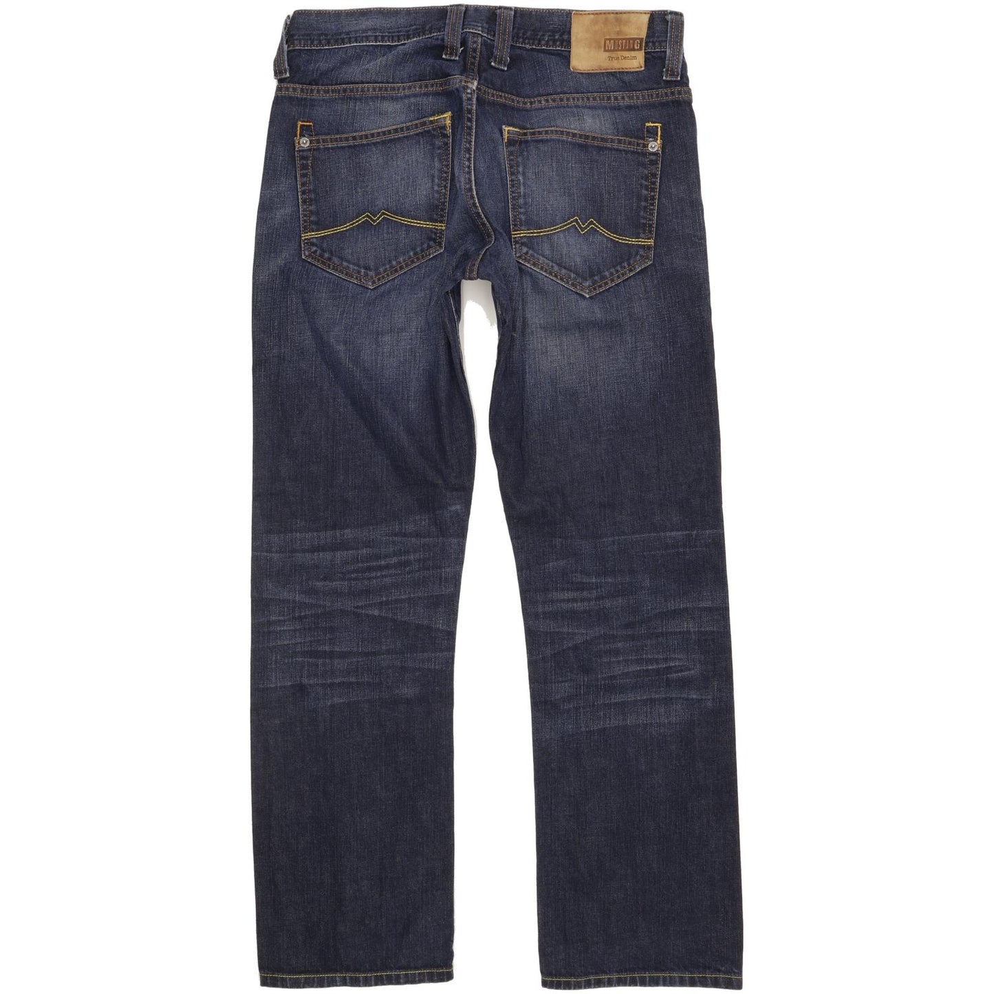 Mustang New Oregon Men Blue Straight Slim Stretch Jeans W32 L30 (106219)