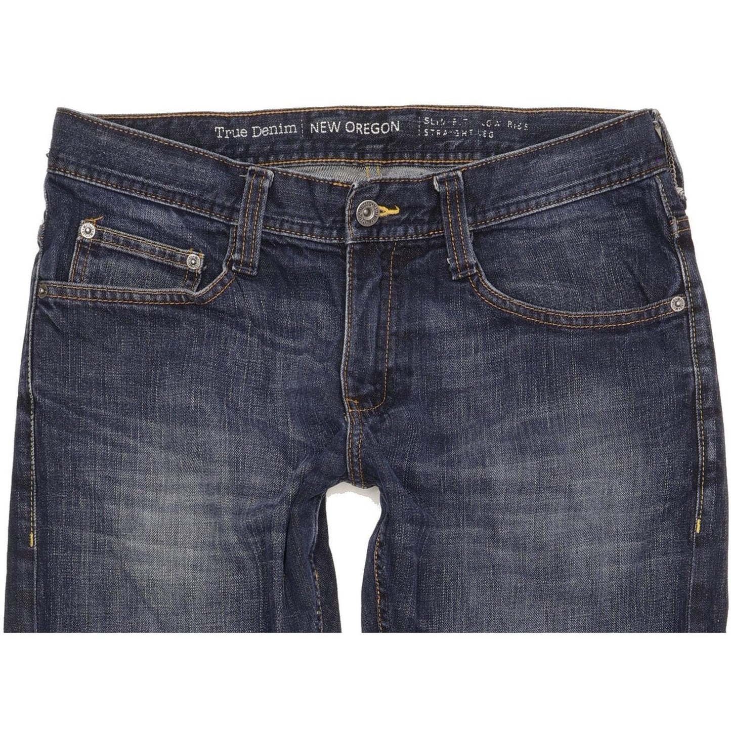 Mustang New Oregon Men Blue Straight Slim Stretch Jeans W32 L30 (106219)