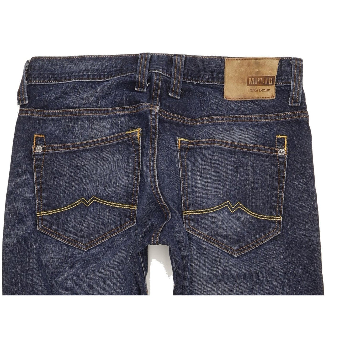 Mustang New Oregon Men Blue Straight Slim Stretch Jeans W32 L30 (106219)