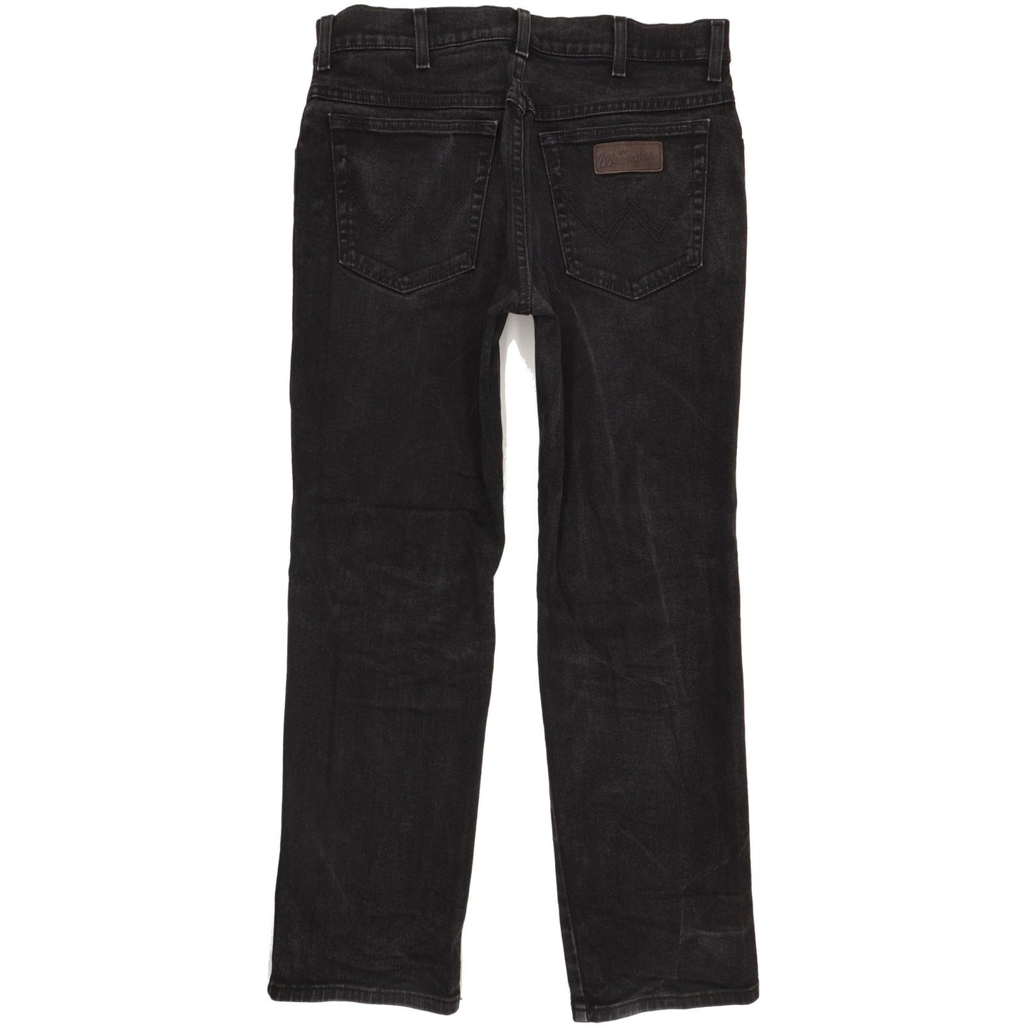 Wrangler Texas Men Black Straight Regular Stretch Jeans W34 L29 (106220)