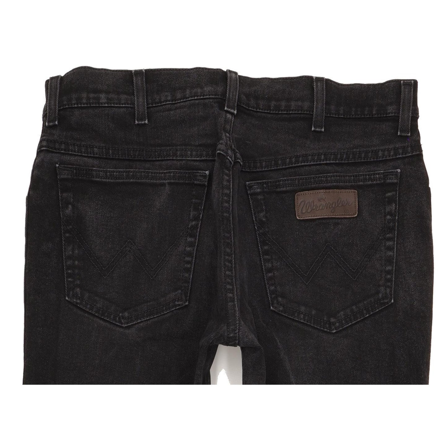 Wrangler Texas Men Black Straight Regular Stretch Jeans W34 L29 (106220)