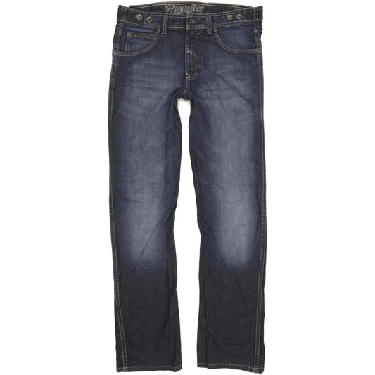 Wrangler Clyde Men Blue Straight Regular Jeans W34 L34 (106221)