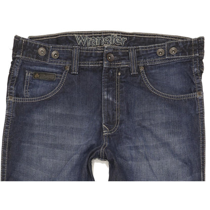 Wrangler Clyde Men Blue Straight Regular Jeans W34 L34 (106221)