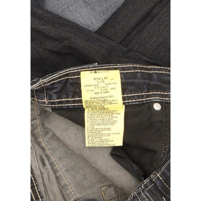 Wrangler Clyde Men Blue Straight Regular Jeans W34 L34 (106221)