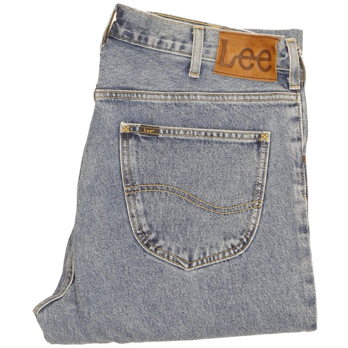 Lee Men Blue Straight Regular Jeans W36 L32 (106224)