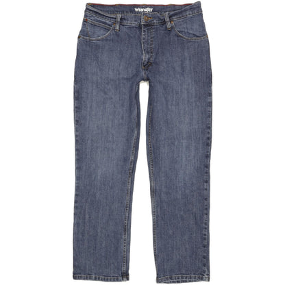 Wrangler Men Blue Straight Regular Jeans W32 L30 (106225)