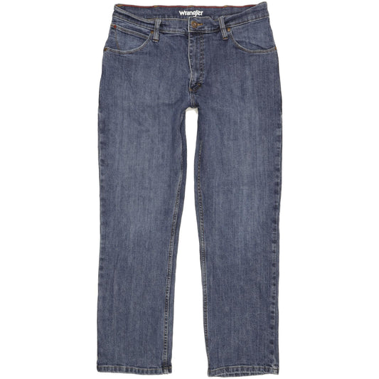 Wrangler Men Blue Straight Regular Jeans W32 L30 (106225)