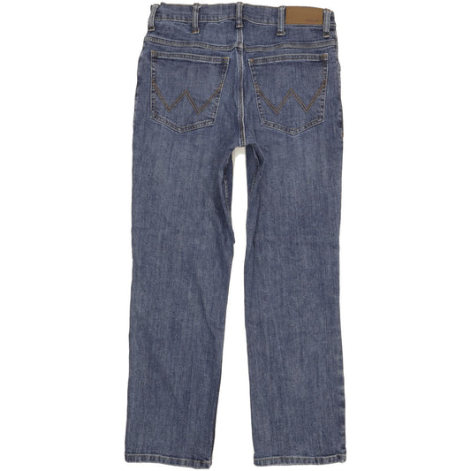 Wrangler Men Blue Straight Regular Jeans W32 L30 (106225)