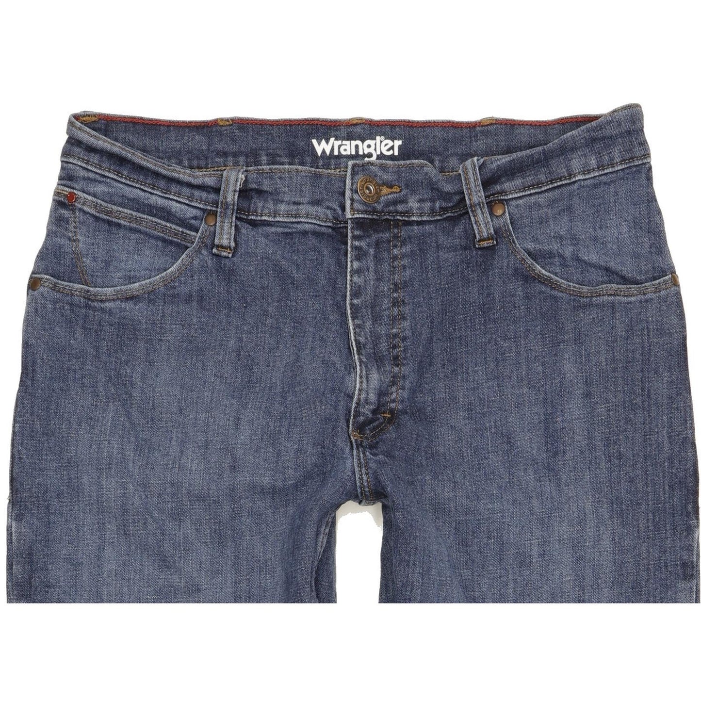 Wrangler Men Blue Straight Regular Jeans W32 L30 (106225)