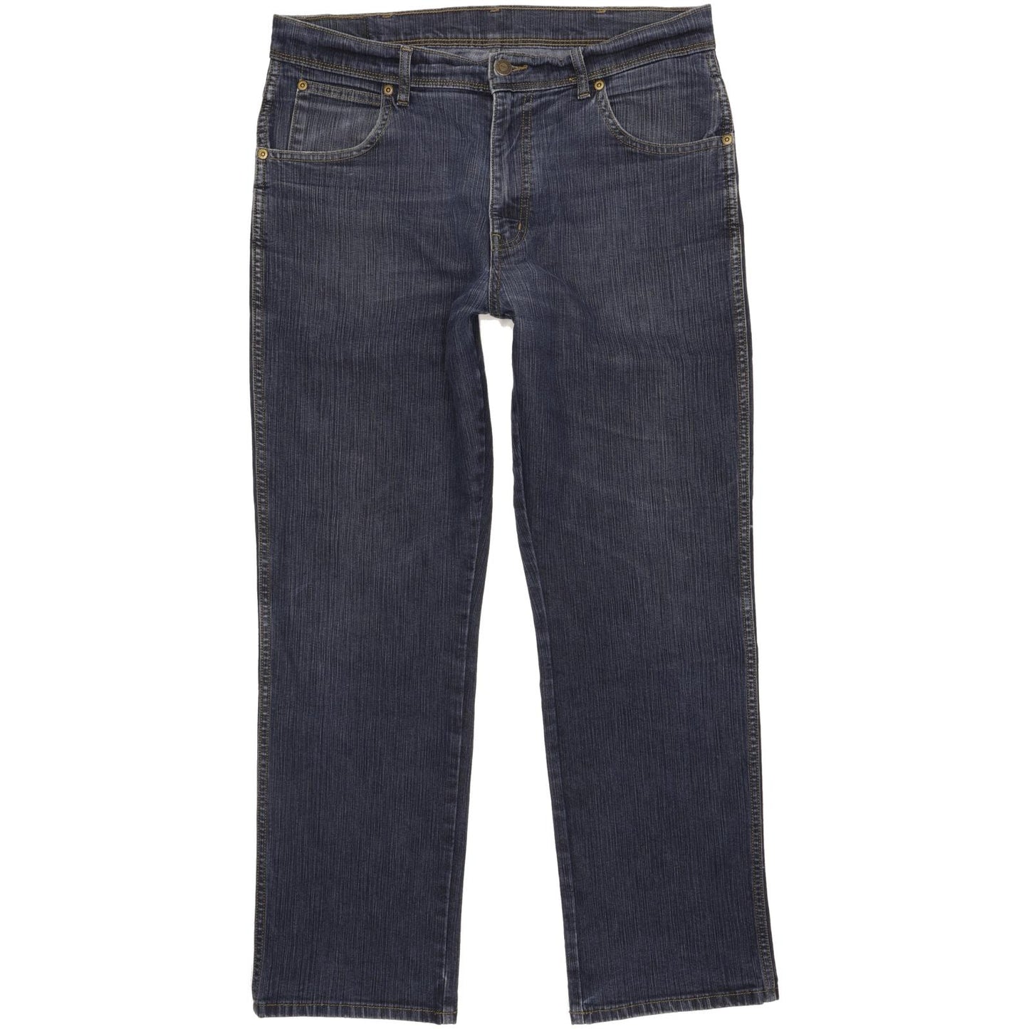 Wrangler Men Blue Straight Regular Stretch Jeans W34 L29 (106226)