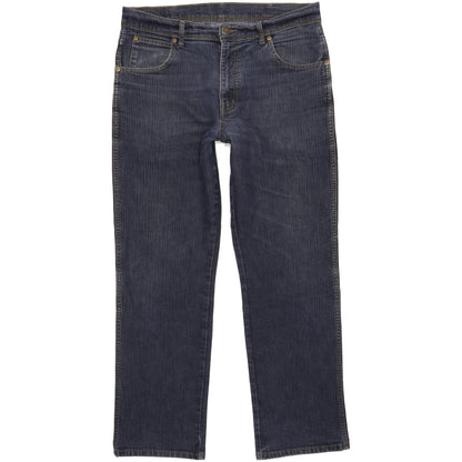 Wrangler Men Blue Straight Regular Stretch Jeans W34 L29 (106226)
