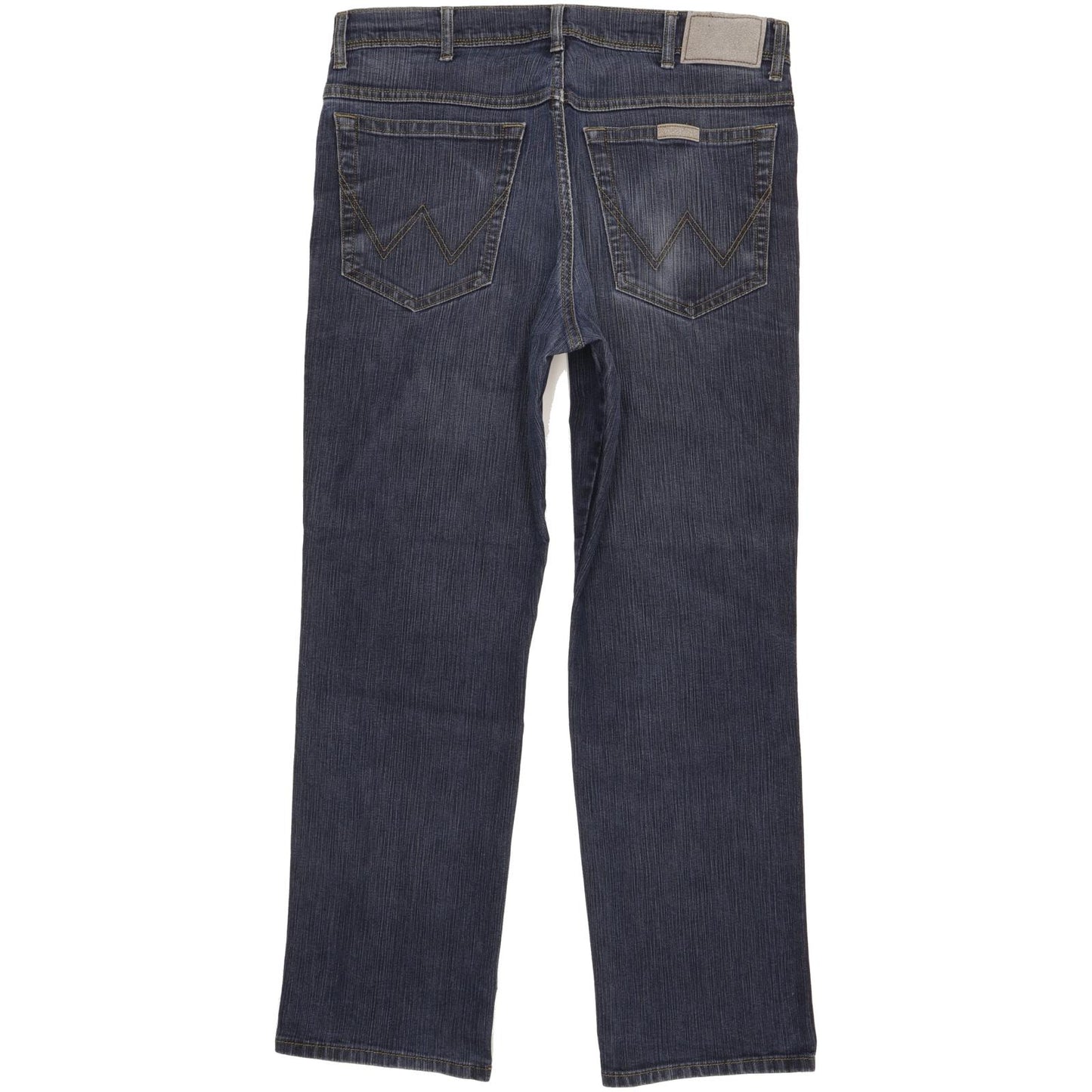 Wrangler Men Blue Straight Regular Stretch Jeans W34 L29 (106226)