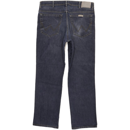 Wrangler Men Blue Straight Regular Stretch Jeans W34 L29 (106226)