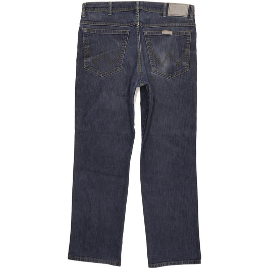 Wrangler Men Blue Straight Regular Stretch Jeans W34 L29 (106226)