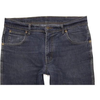 Wrangler Men Blue Straight Regular Stretch Jeans W34 L29 (106226)