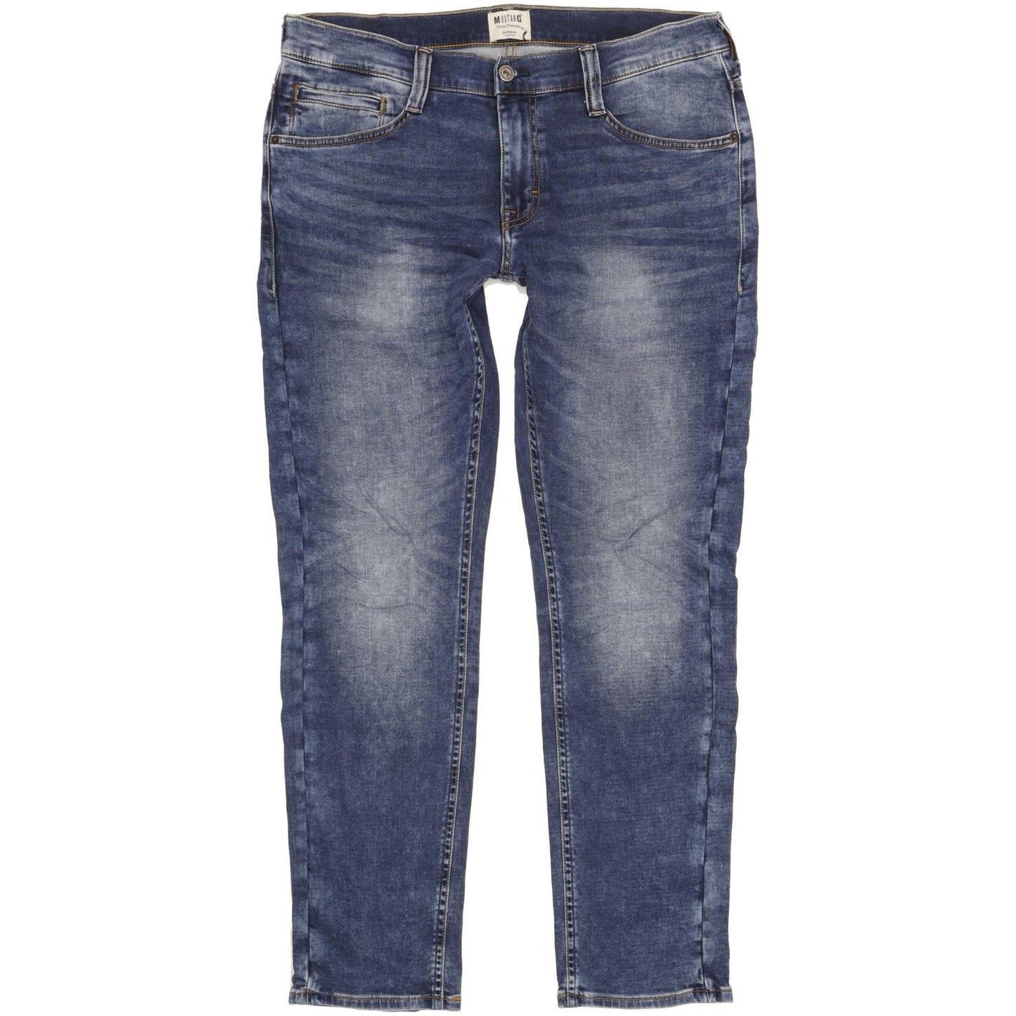 Mustang Oregon Men Blue Tapered Slim Stretch Jeans W32 L32 (106232)