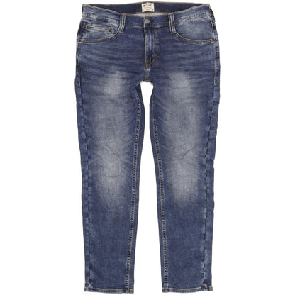 Mustang Oregon Men Blue Tapered Slim Stretch Jeans W32 L32 (106232)