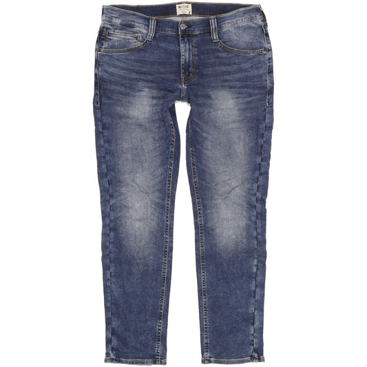 Mustang Oregon Men Blue Tapered Slim Stretch Jeans W32 L32 (106232)