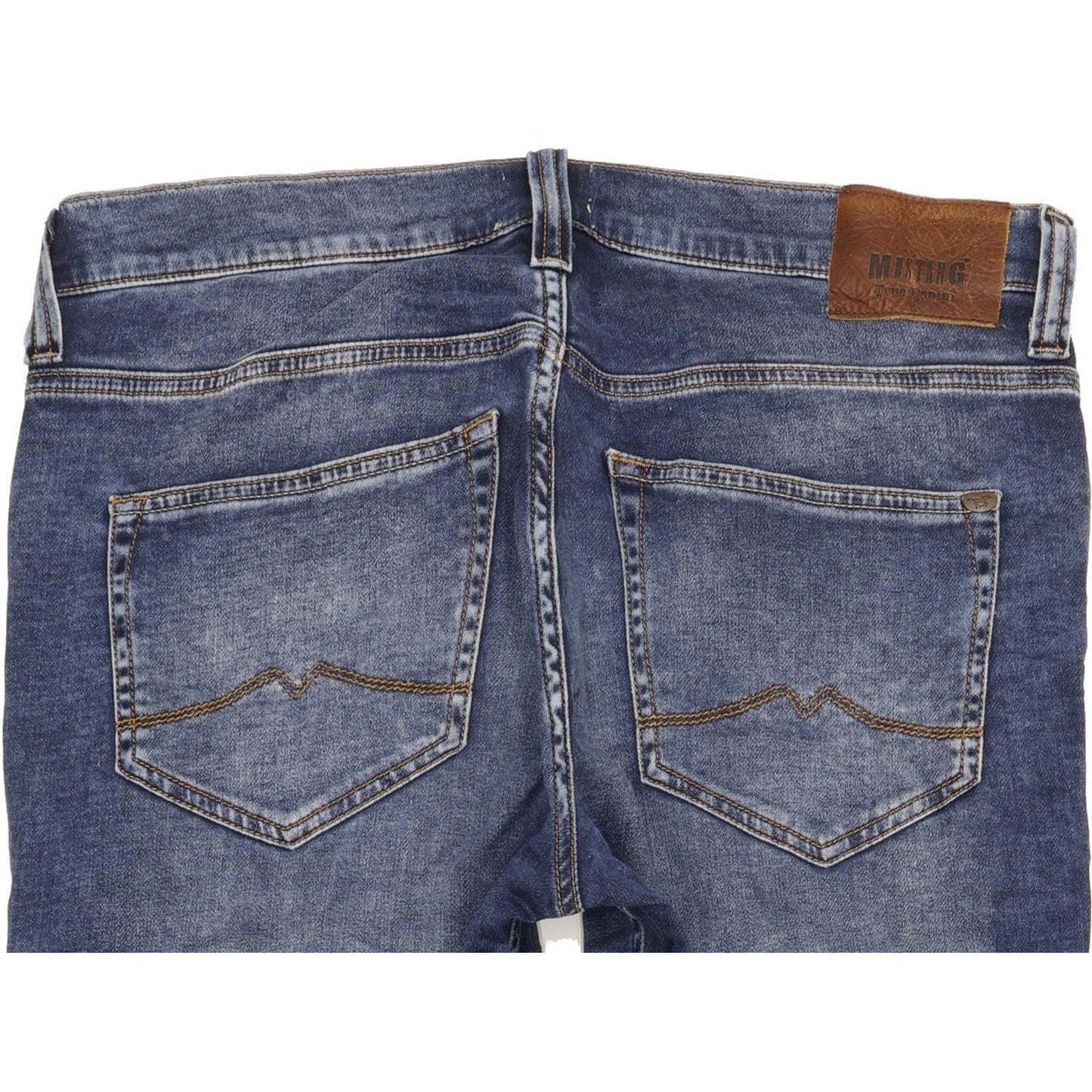 Mustang Oregon Men Blue Tapered Slim Stretch Jeans W32 L32 (106232)