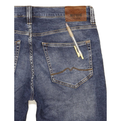 Mustang Oregon Men Blue Tapered Slim Stretch Jeans W32 L32 (106232)