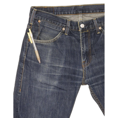 Levi's 504 Men Blue Straight Regular Jeans W32 L33 (106233)