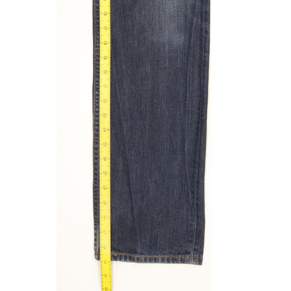 Levi's 504 Men Blue Straight Regular Jeans W32 L33 (106233)