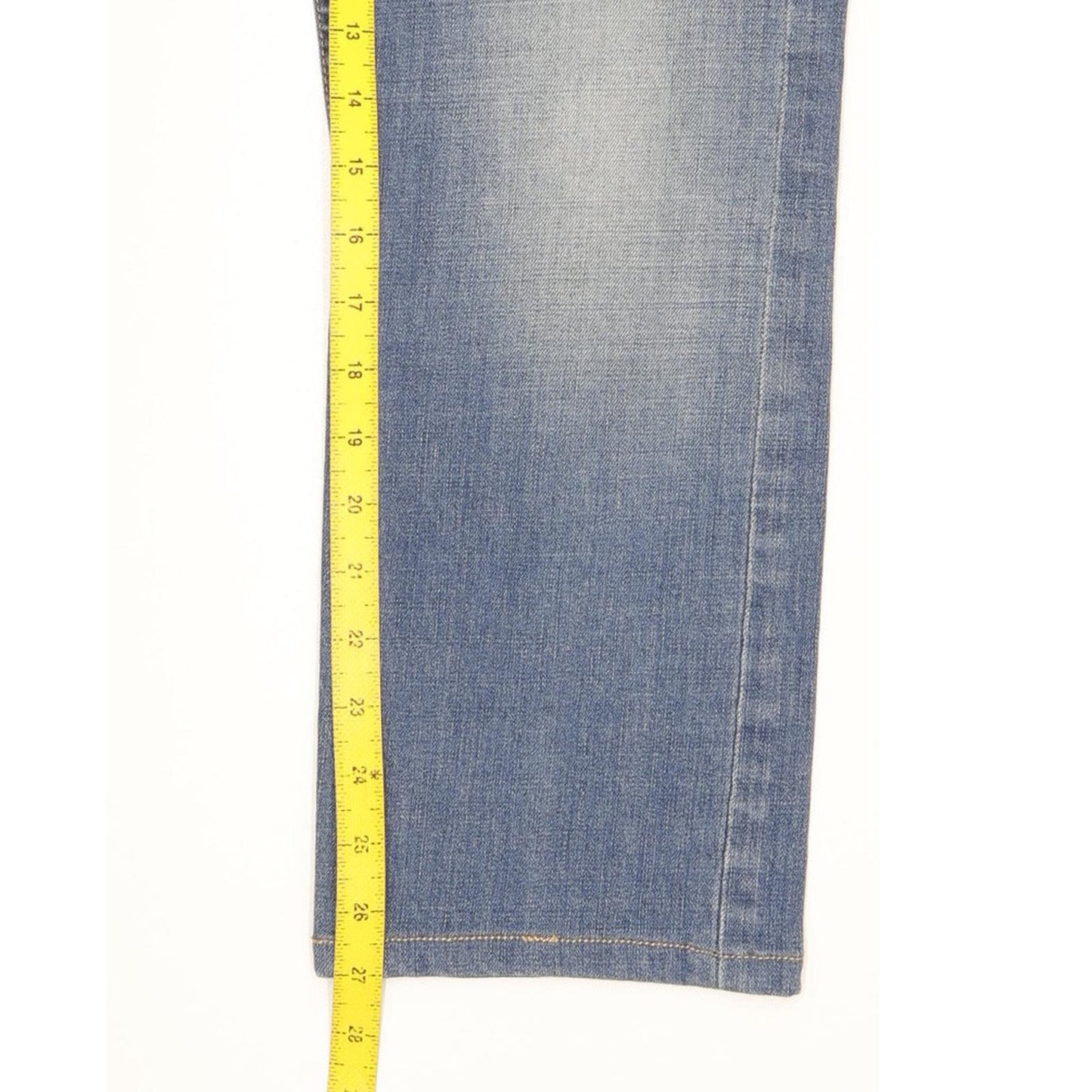 Lee Powell Men Blue Straight Slim Stretch Jeans W33 L27 (106234)