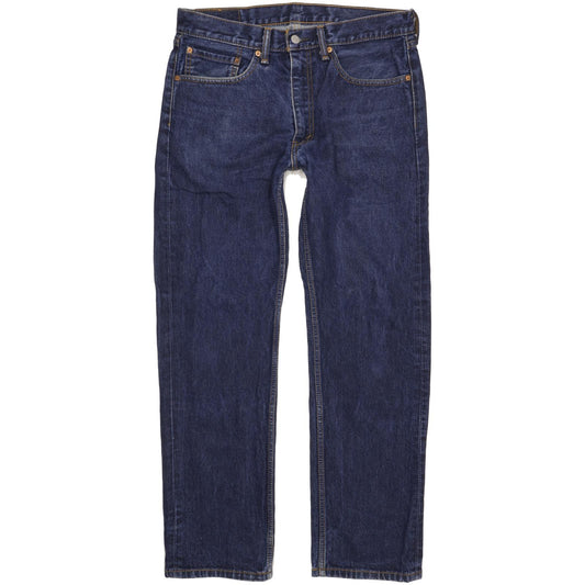 Levi's 505 Men Blue Straight Regular Jeans W34 L31 (106235)