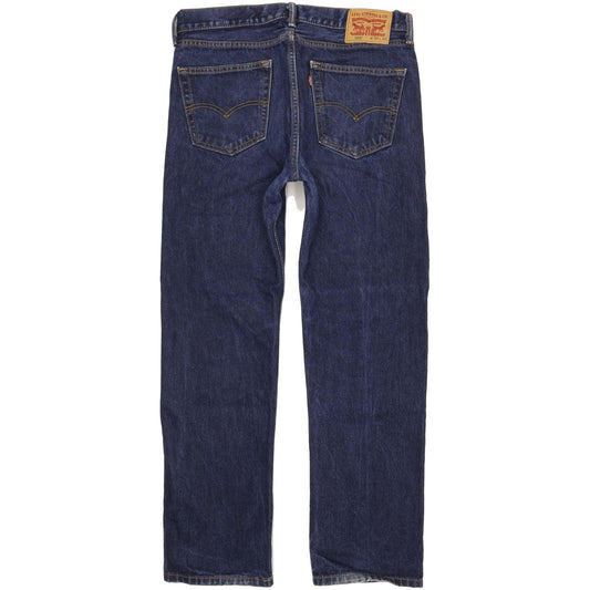 Levi's 505 Men Blue Straight Regular Jeans W34 L31 (106235)