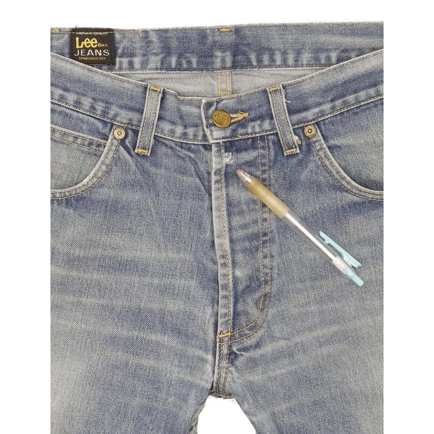 Lee Freeburn Men Blue Straight Regular Jeans W33 L32 (106236)