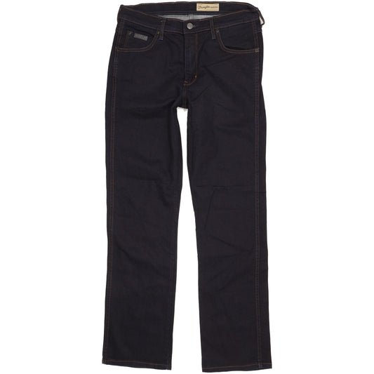 Wrangler Arizona Men Navy Straight Regular Stretch Jeans W33 L32 (106239)
