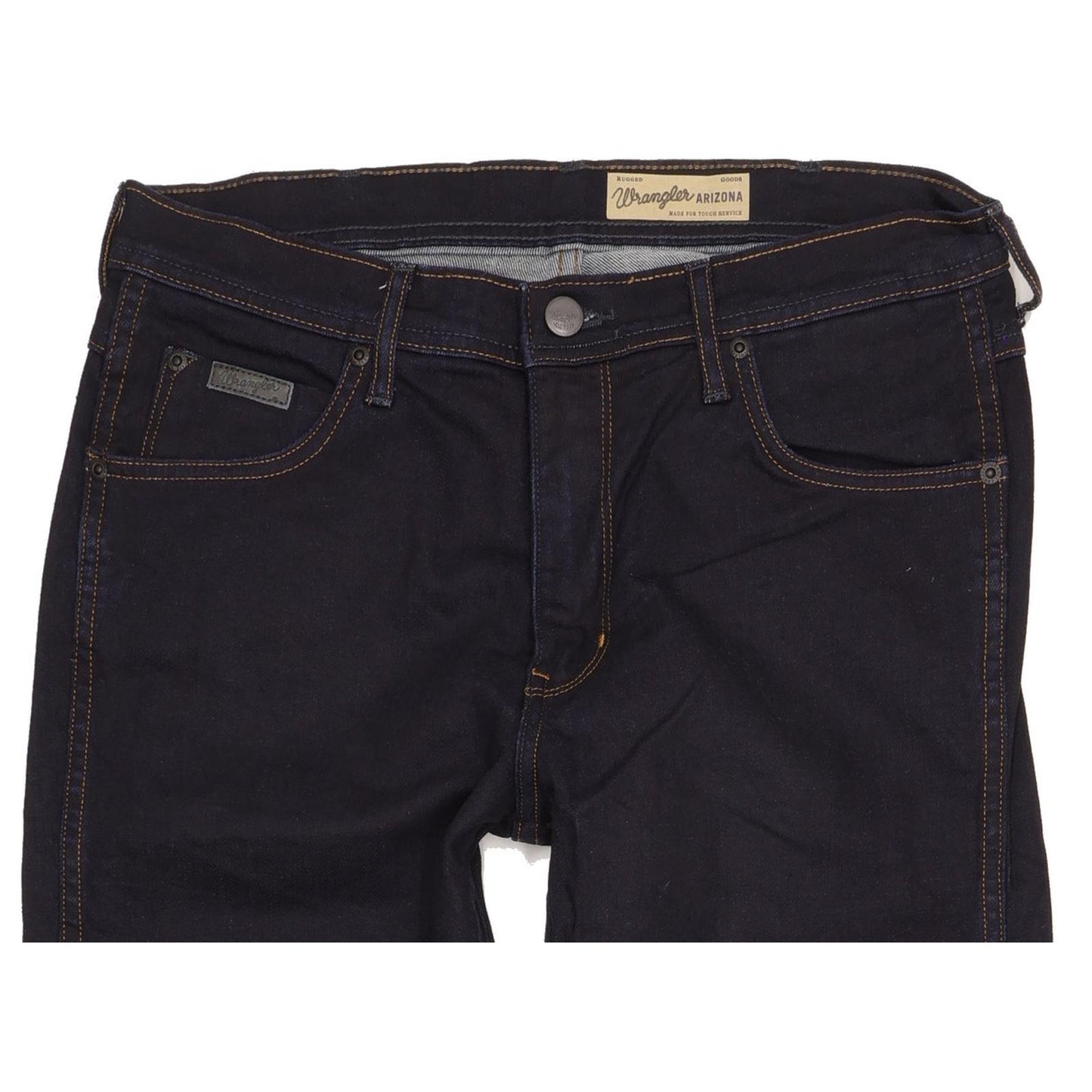 Wrangler Arizona Men Navy Straight Regular Stretch Jeans W33 L32 (106239)