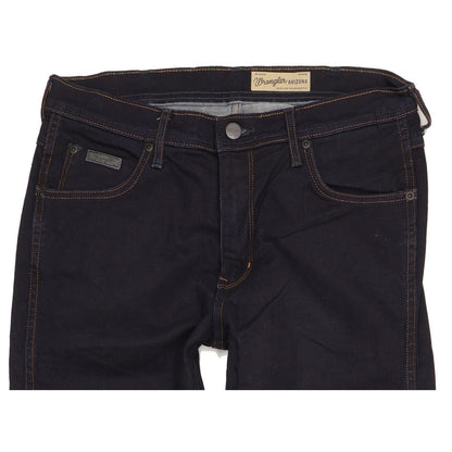 Wrangler Arizona Men Navy Straight Regular Stretch Jeans W33 L32 (106239)