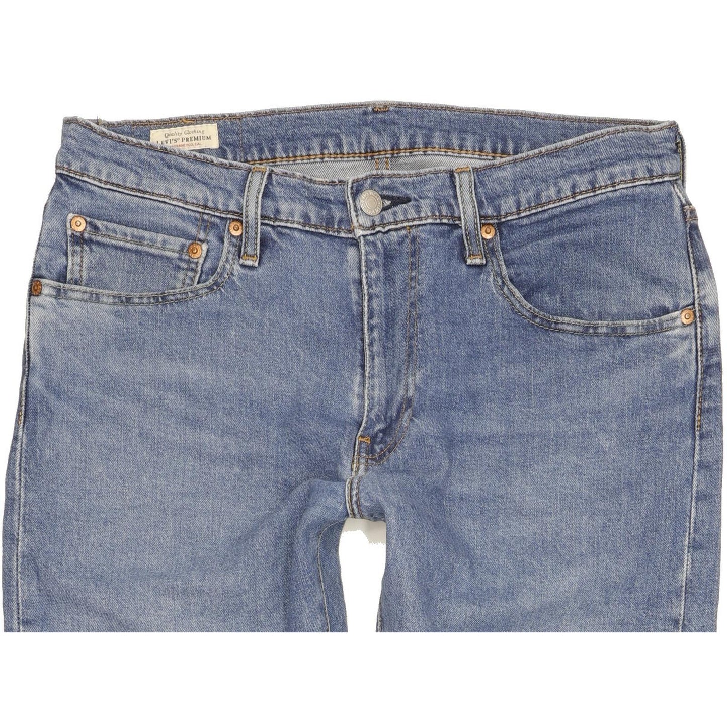 Levi's 512 Men Blue Tapered Slim Jeans W32 L31 (106242)