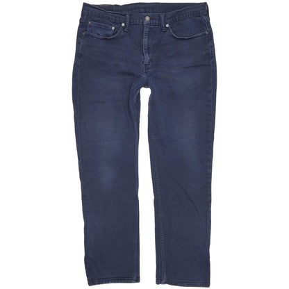 Levi's 514 Men Navy Straight Slim Stretch Jeans W36 L30 (106243)