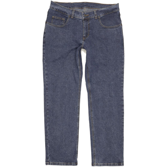 Pioneer Men Blue Straight Regular Stretch Jeans W35 L30 (106245)