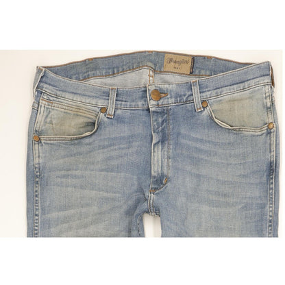 Wrangler Greensboro Men Blue Straight Regular Stretch Jeans W36 L34 (106247)