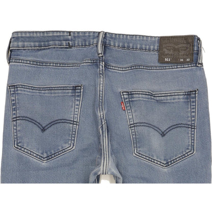 Levi's 511 Men Blue Straight Slim Stretch Jeans W36 L29 (106248)