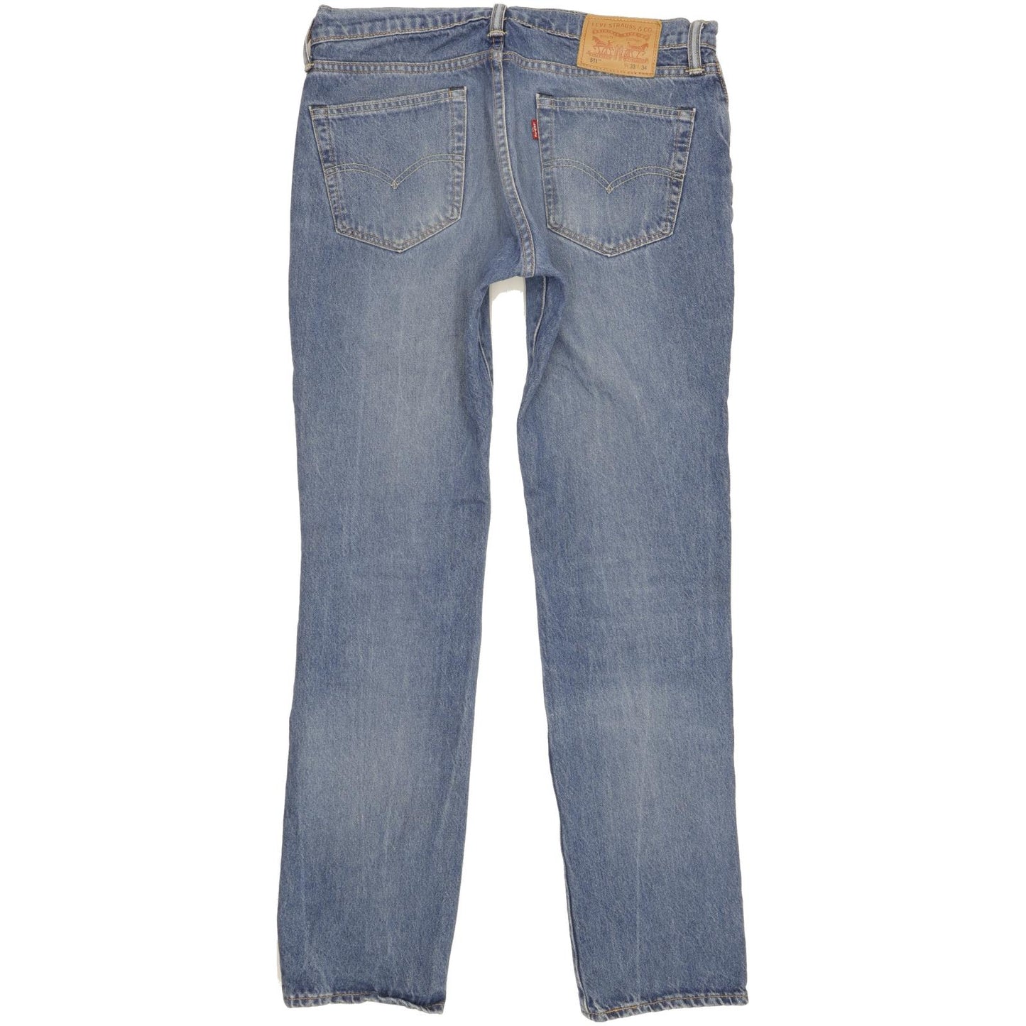 Levi's 511 Men Blue Straight Slim Stretch Jeans W33 L33 (106250)