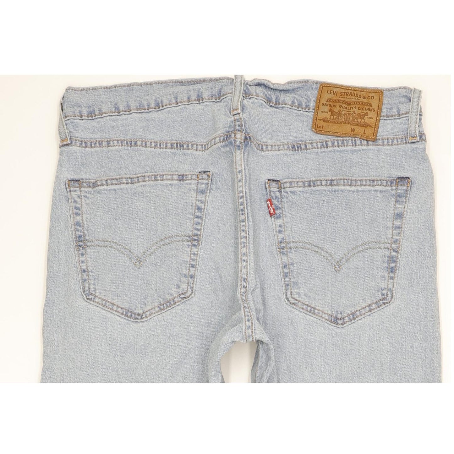 Levi's Men Blue Straight Slim Stretch Jeans W33 L32 (106254)