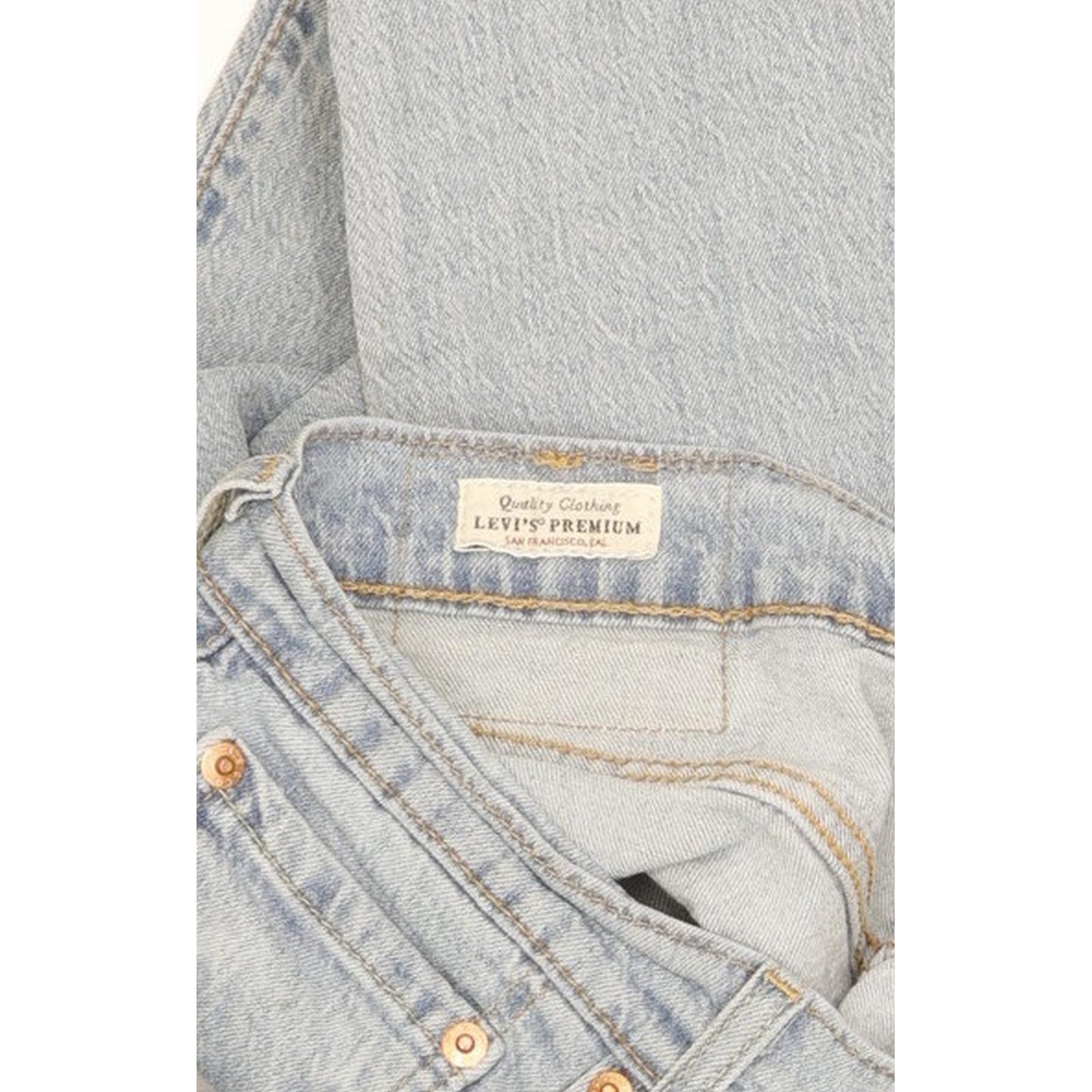 Levi's Men Blue Straight Slim Stretch Jeans W33 L32 (106254)